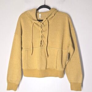 Free People Movement Lace-Up Hoodie Women'sSmall Lightweight Pullover